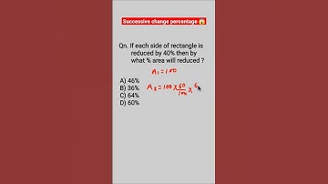 Percentage Successive Change Concept🔥😱 // #shorts #maths