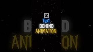 capcut behind text animation 😱💀| #trending #tutorial #edit #viraltutorial #viralshorts #viral