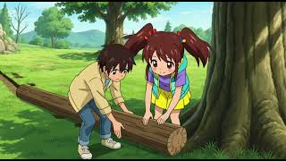 Ghibli ASMR high-quality animation and different camera angles. | REN and MAY... 1 hour. screenshot 2