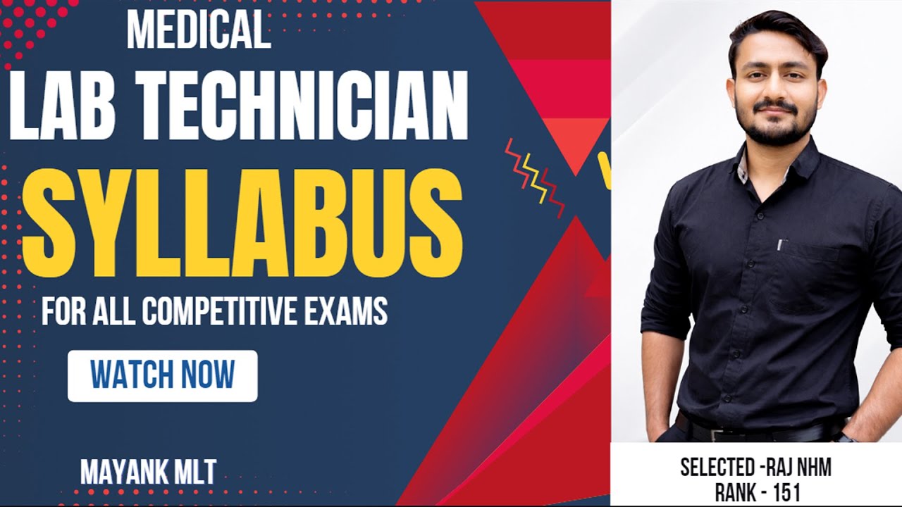 lab technician syllabus for competition exams aiims cre, nhm 