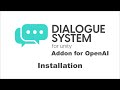 Dialogue System Addon for OpenAI - Installation