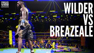 Deontay Wilder SCARES TV CAMERA MAN After VICIOUS Knockout of Dominic Breazeale | BOXING