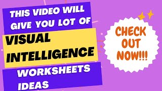 Visual Perception Worksheet Ideas | Visual Intelligence | Autism Worksheets @letsconquerautism5607