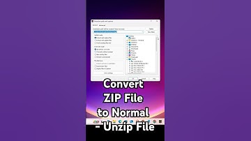 How to Convert ZIP File to Normal - Unzip File in Windows 11 PC or Laptop