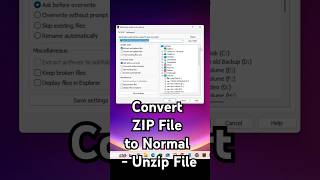 How to Convert ZIP File to Normal - Unzip File in Windows 11 PC or Laptop
