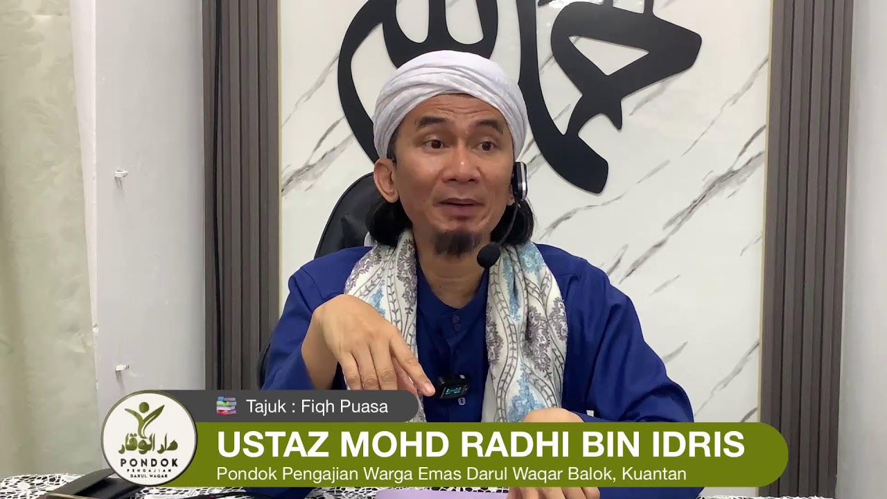 Tajuk : Fiqh Puasa