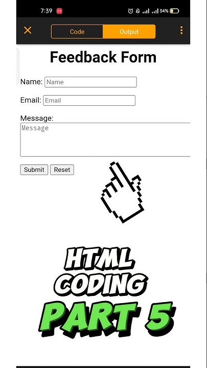 how to create html feedback form | create html form | simple html form ...