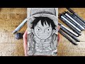 ASMR - Drawing LUFFY - One Piece