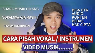 Thumbnail of CARA HILANGKAN SUARA INSTRUMEN MUSIK ATAU VOKAL MUSIK/VIDEO MUSIK‼️ CUMA PAKAI CAPCUT🔥🔥🔥