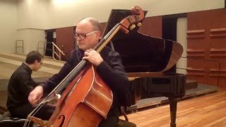 Debussy Elégie double bass & piano Barbé-Villenave