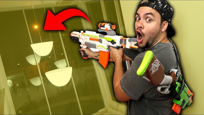 DESAFIO TIRO AO ALVO COM NERF DE ELITE ☆ BATALHA ÉPICA ☆ 