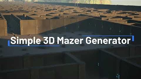 Simple Maze Generator Plugin Trailer