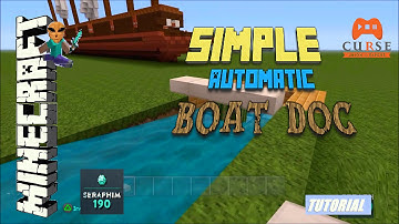 Minecraft - PS4 Simple Automatic Boat Doc - HOW - TO - TUTORIAL  PS3 / PC / Xbox  TU30 Episode: 390