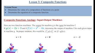 Math 30-1 Lesson 3 | Composite Functions | f(g(x)) & g(f(x))
