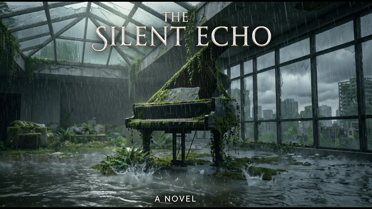 🌧️ LIVE: Rain & Thunder in the Post-Apocalyptic Piano Hall | Deep Focus, Sleep & Relaxation Ambience