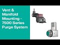 Install Vent &amp; Manifold - 7500 Series Purge &amp; Pressurization System