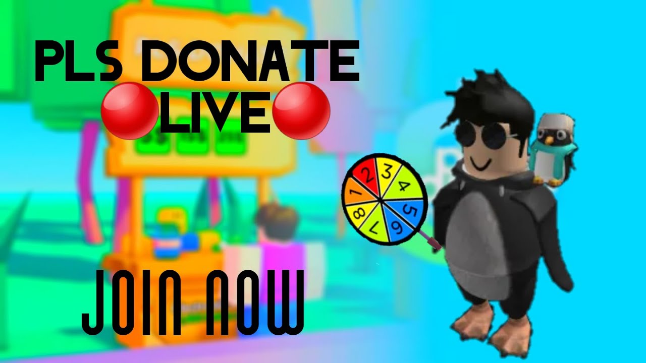 🔴ROBLOX PLS DONATE LIVE🔴 | SPIN THE WHEEL FOR ROBUX | - YouTube