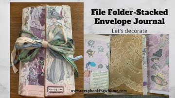 FILE FOLDER with STACKED ENVELOPE JOURNAL ~ THE FINISH DECORATING