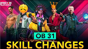 ALL CHARACTER ABILITY CHANGE FULL DETAILS || OB31 NEW AKIMBO MODE || DECEMBER ELITEPASS PRE ORDER ||