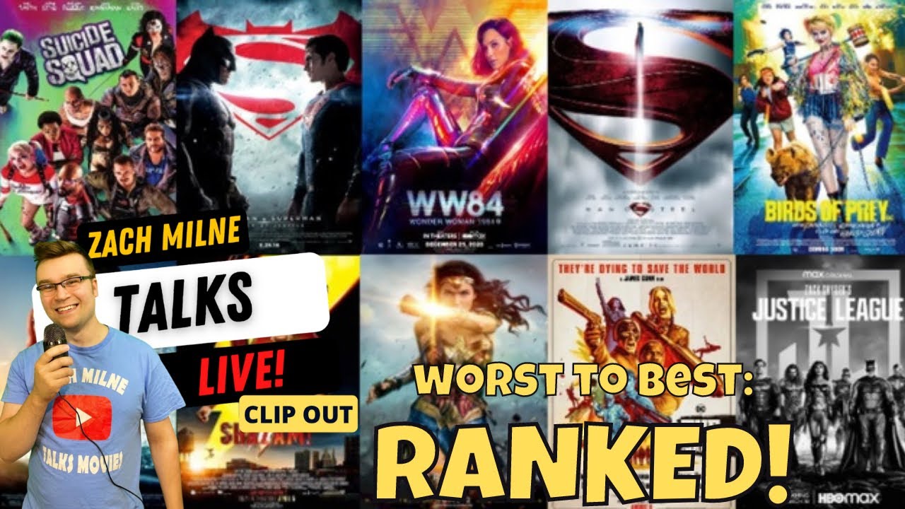 All 12 DCEU Movies Ranked WORST to BEST w/Black Adam (Man of Steel - Black Adam)