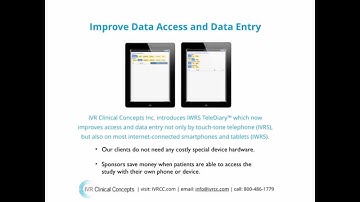 Improving Data Collection in Clinical Trials with TeleDiary™ for Smartphones & Tablets