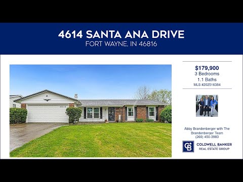 4614 Santa Ana Drive, Fort Wayne, IN home video tour