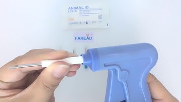 FAREAD FRD021 FDX-B ISO Microchip with needle gun for animal identification