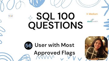 Day 56/100: User with Most Approved Flags Using SQL #google