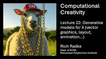 Computational Creativity Lecture 22: Generative models for X (vector graphics, layouts, animation)