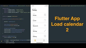 Create A Flutter App: Load calendars into app - 2