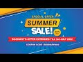 Good news again | Boonary Summer Sale offer extended | last date 3rd July.