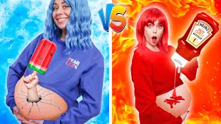 Hot Pregnant vs Cold Pregnant! Funny Pregnancy Situations