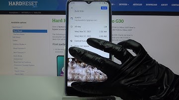 How to Create Event in Calendar on Motorola Moto G30 – Customize Event