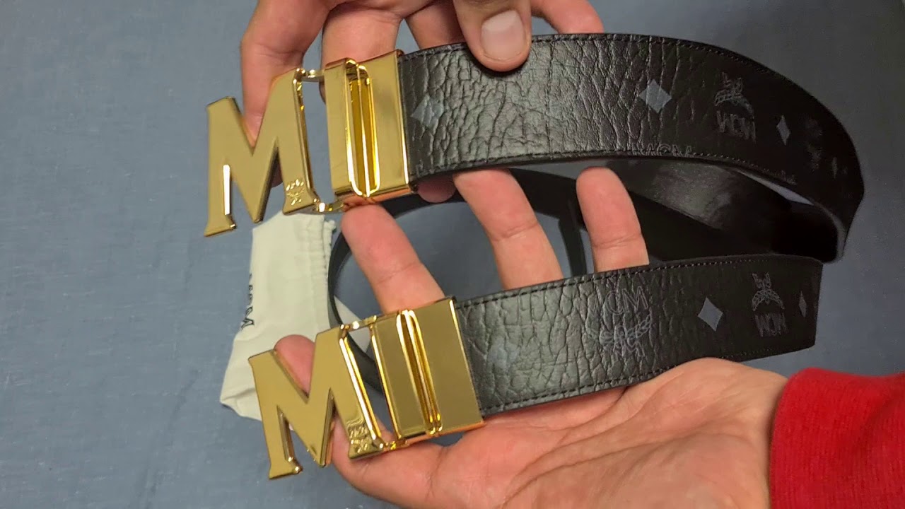 Triple MCM Belt Unboxing and Review Black And Cognac Belts 
