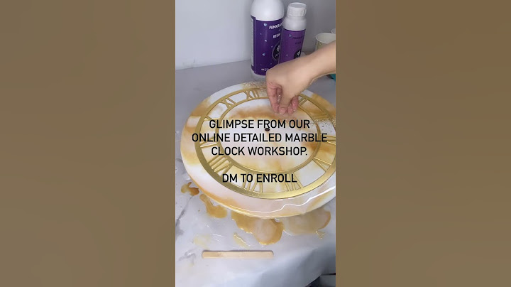 Learn how to make a marble clock