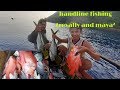 handline fishing| para kaming nag harvest sa daming huli ng talakitok at maya²