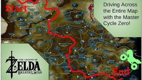 Riding the Master Cycle across  the ENTIRE Map (LOZ BOTW)