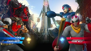 Marvel Vs. Capcom Infinite (Venom/Strider Hiryu) Vs (X/Frank West) (TONIGHT MEGA MAN X DIES)