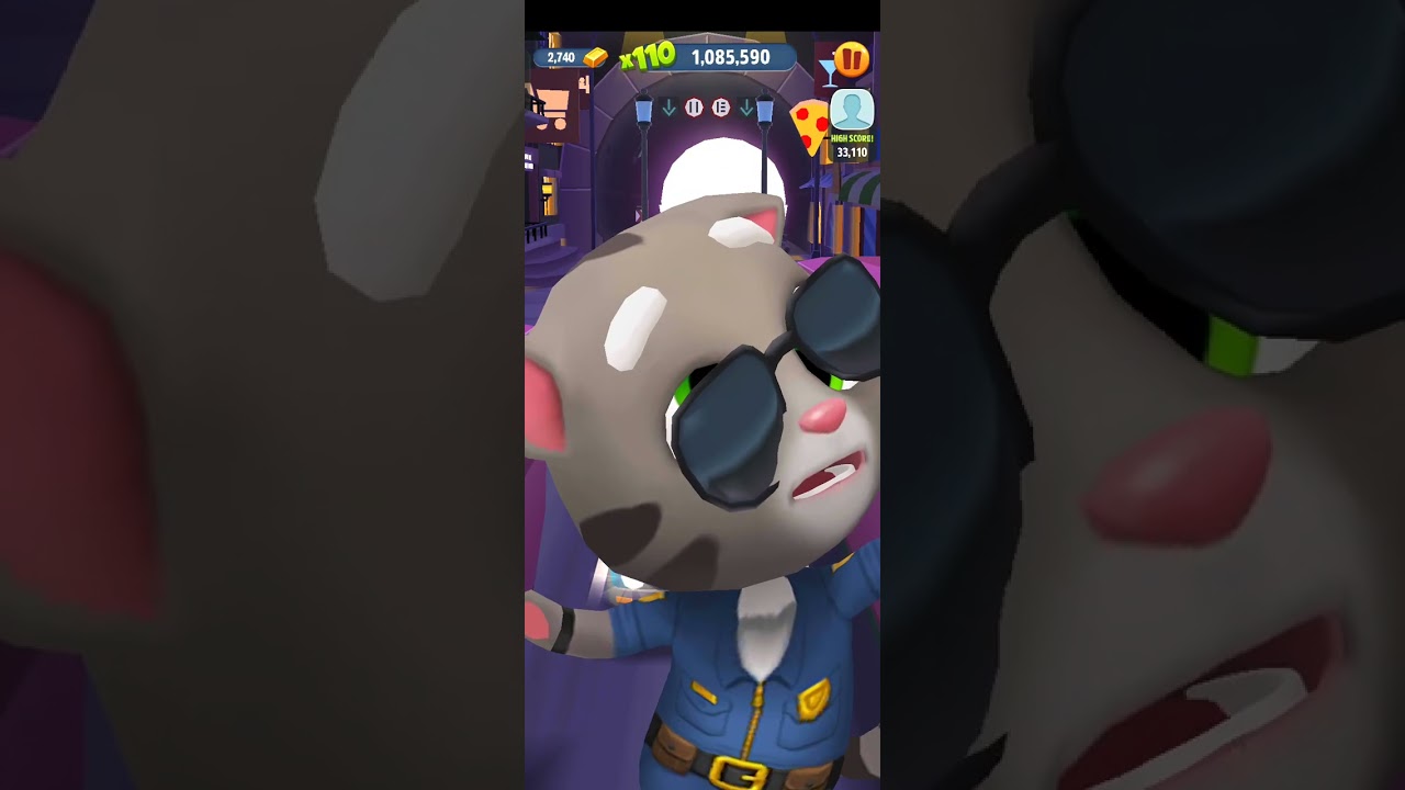 Talking Tom Gold Run Officer Tom Helmet