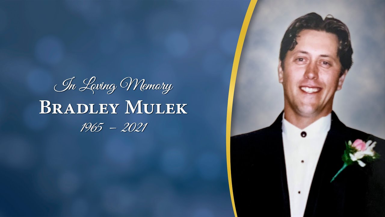 Bradley Mulek Funeral Service - YouTube