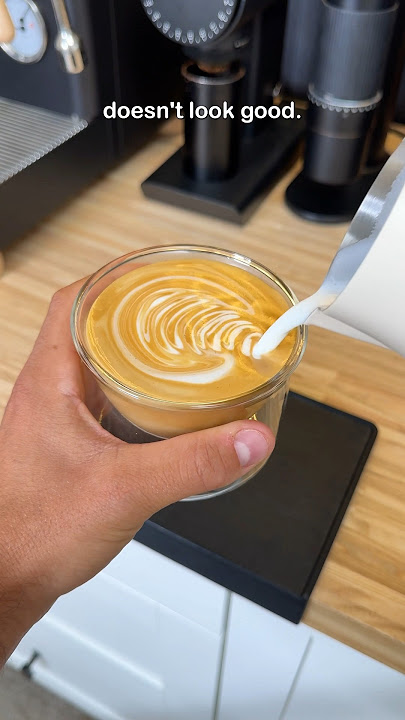 This cup makes latte art easier