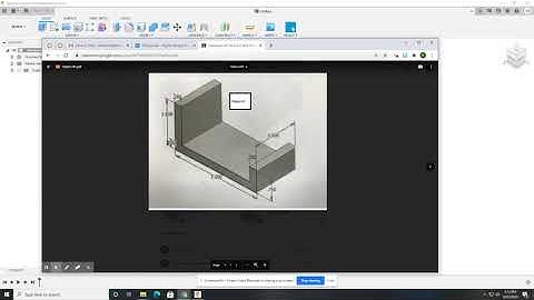 Fusion tutorial: Object #1 sketch and extrude