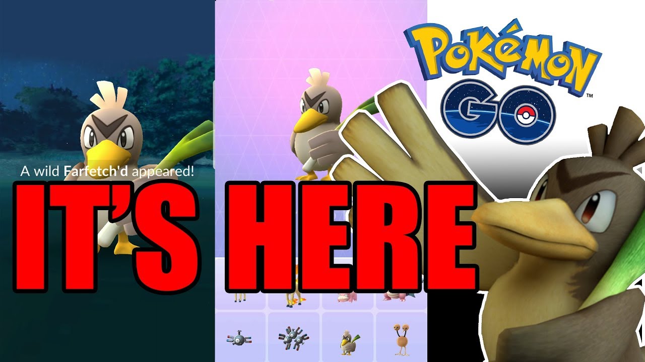 FIRST EVER FARFETCH'D CATCH IN NORTH AMERICA! 3 BILLION CATCHES! FARFETCH'D CATCH IN POKEMON GO