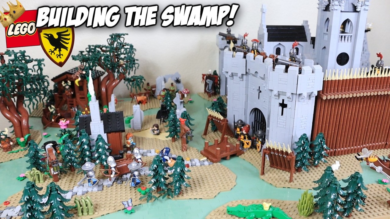 Создание самодельной модели болотного замка из LEGO — Обновление постройки №3
