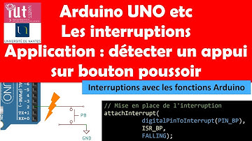 Arduino UNO etc : Introduction aux interruptions - Détection un appui sur un bouton poussoir avec IT