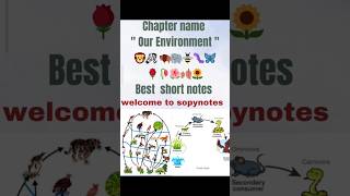 Class 10 Biology # Chapter 5 # Our Environment # best short notes 🔥🔥💯💯💯 #board examination # CBSE