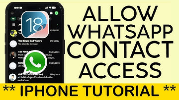 How to Allow Whatsapp to Access Contacts on iPhone iOS 18 2024