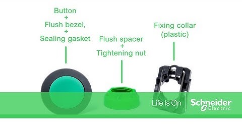 How to assemble Harmony XB5 Flush mounting plastic solutions