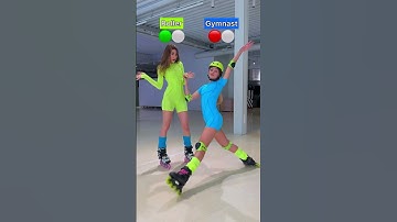 Roller VS Gymnast😈🛼 Who is the winner?🏆