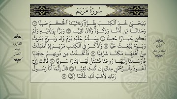 القرآن الكريم - الجزء السادس عشر-سورة (الكهف- مريم- طه) - بصوت القارئ ميثم التمار - QURAN JUZ 16